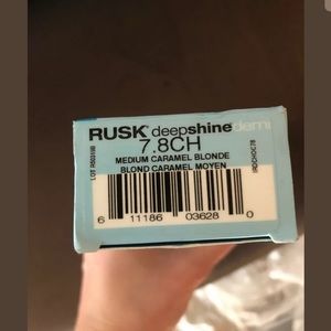 Medium Carmel blond 3.4 Oz rusk hair color 7.8CH